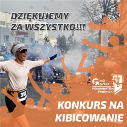 grafika, podziękowanie za kibicowanie